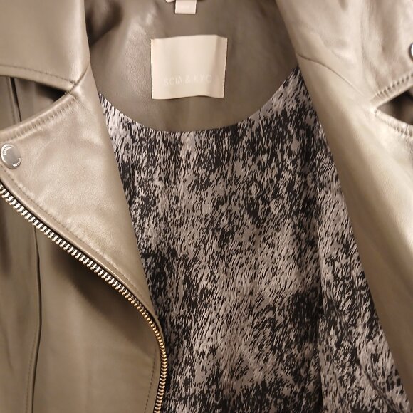 Soia & Kyo Leather Moto Jacket - Picture 7 of 11